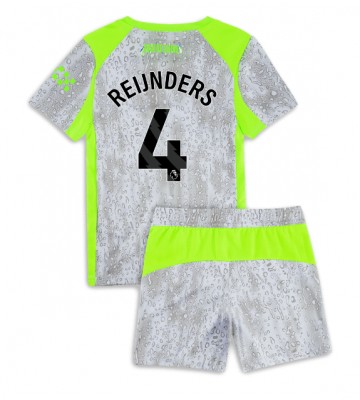 Manchester City Tijjani Reijnders #4 Tercera Equipación Niños 2025-26 Manga Corta (+ Pantalones cortos)